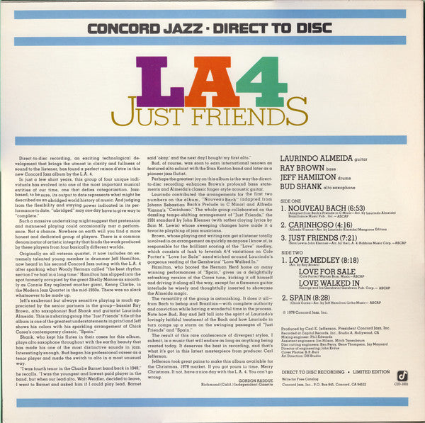 LA4 - Just Friends (Vinyl, VG+) (Vinyl LP)