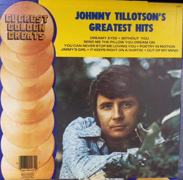 Tillotson, Johnny - Johnny Tillotson's Greatest Hits (M) (Vinyl LP)