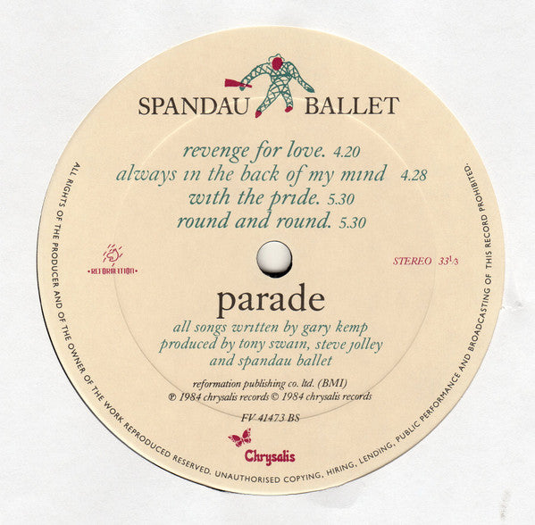 Spandau Ballet - Parade (VG) (Vinyl LP)