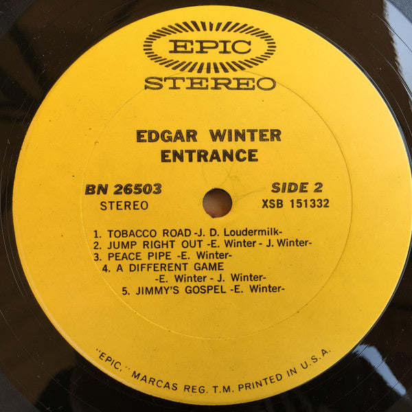 Winter, Edgar - Entrance (VG+) (Vinyl LP)