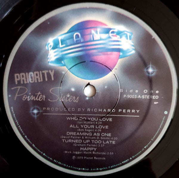 Pointer Sisters - Priority (VG+) (Vinyl LP)