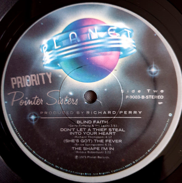 Pointer Sisters - Priority (VG+) (Vinyl LP)