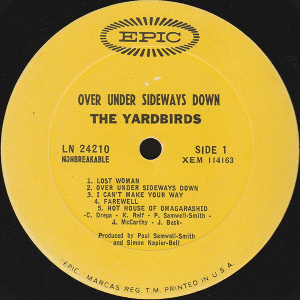 Yardbirds - Over Under Sideways Down (Vinyl, VG+) (Vinyl LP)