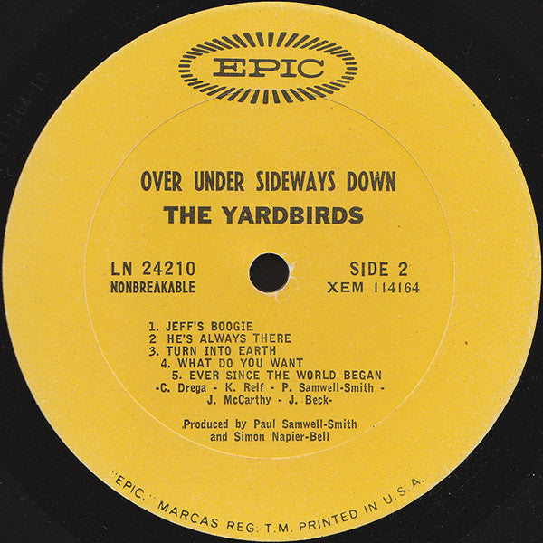 Yardbirds - Over Under Sideways Down (Vinyl, VG+) (Vinyl LP)
