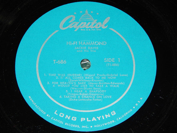 Davis, Jackie - Hi-Fi Hammond (Vinyl, VG+) (Vinyl LP)