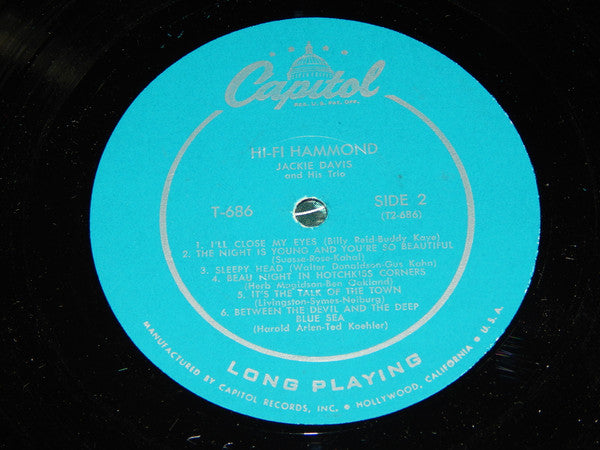 Davis, Jackie - Hi-Fi Hammond (Vinyl, VG+) (Vinyl LP)