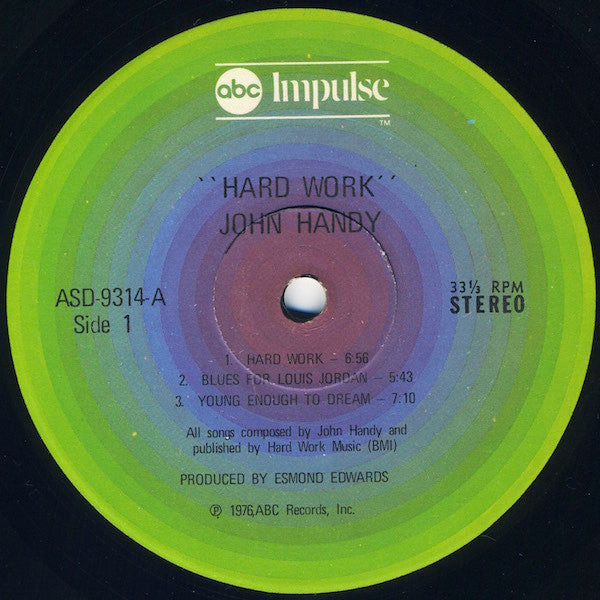 Handy, John - Hard Work (Vinyl, VG+) (Vinyl LP)