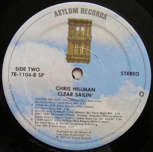 Hillman, Chris - Clear Sailin' (VG) (Vinyl LP)
