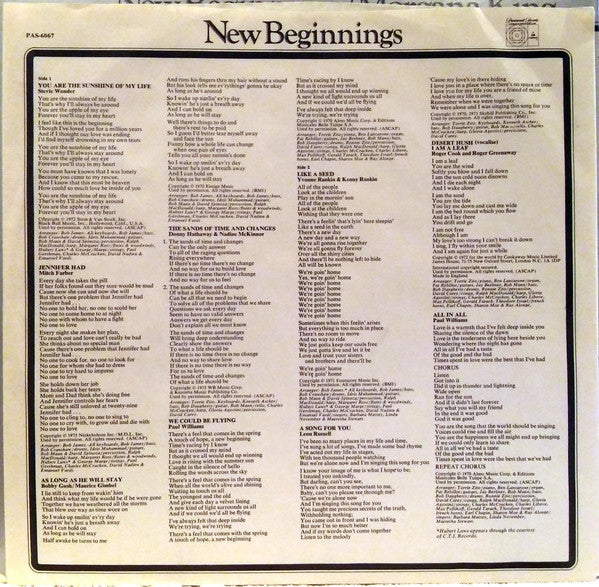 King, Morgana - New Beginnings (VG+) (Vinyl LP)