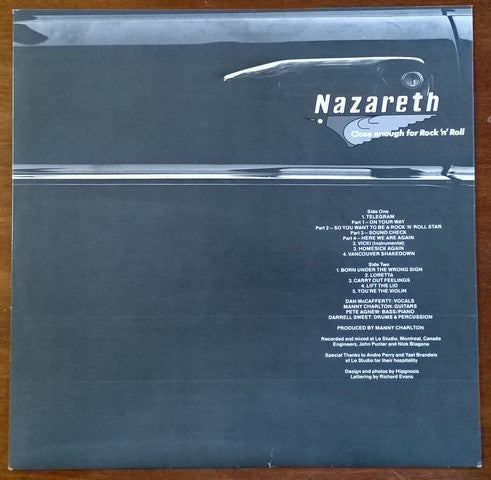 Nazareth - Close Enough For Rock 'N' Roll (VG+) (Vinyl LP)