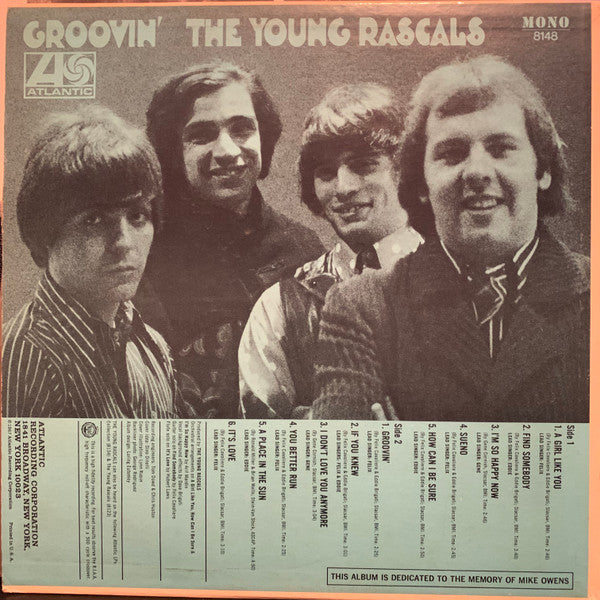 Young Rascals - Groovin' (VG) (Vinyl LP)