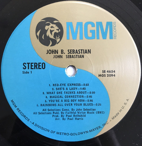 Sebastian, John - John B. Sebastian (Vinyl, VG+) (Vinyl LP)
