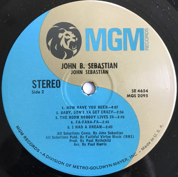 Sebastian, John - John B. Sebastian (VG+) (Vinyl LP)