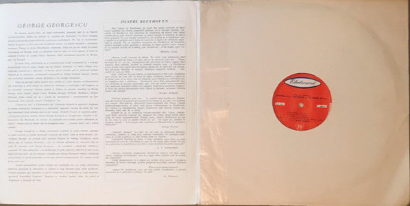 Beethoven - Orchestra Simfonica A Filarmonicii De Stat "George Enescu" , Dirijor : George Georgescu - Simfonia Nr. 6 "Pastorala" In Fa Major (VG+) (Vinyl LP)