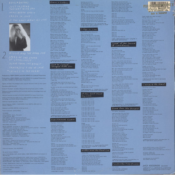 Carnes, Kim - View From The House (VG+) (Vinyl LP)