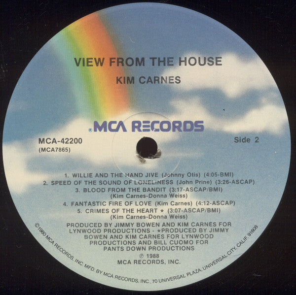 Carnes, Kim - View From The House (VG+) (Vinyl LP)