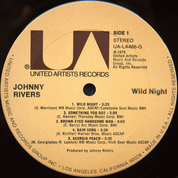 Rivers, Johnny - Wild Night (Vinyl, VG+) (Vinyl LP)