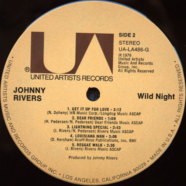 Rivers, Johnny - Wild Night (Vinyl, VG+) (Vinyl LP)