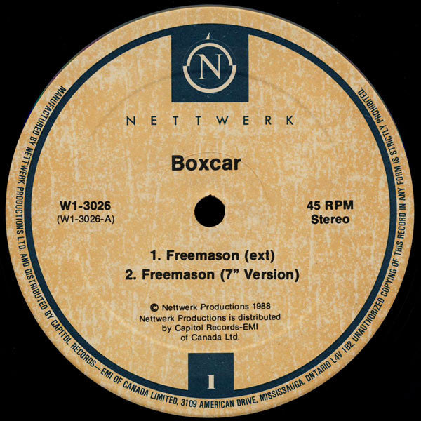 Boxcar - Freemason (NM or M-) (Vinyl LP)
