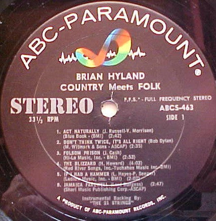 Hyland, Brian - Country Meets Folk (VG) (Vinyl LP)