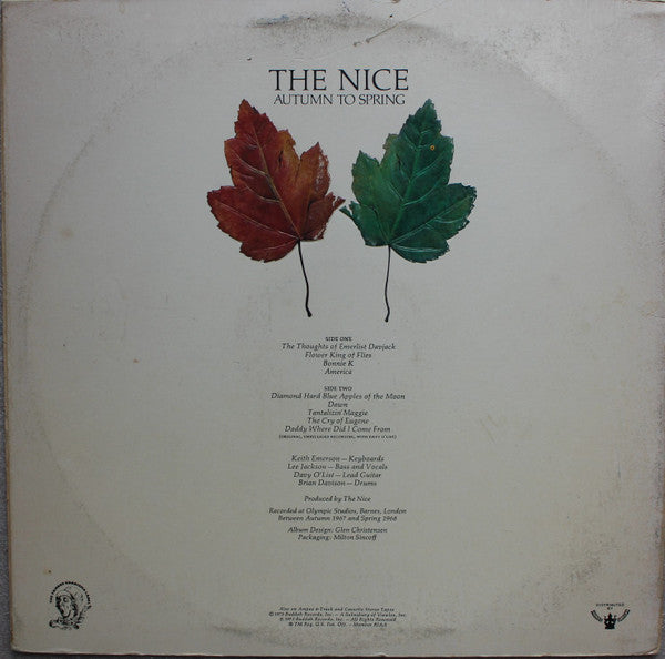 Nice - Autumn To Spring (VG+) (Vinyl LP)