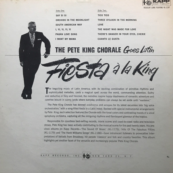 King, Pete Chorale - Fiesta A La King (VG+) (Vinyl LP)