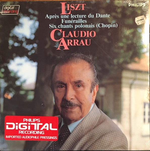 Liszt - Claudio Arrau - Apres Une Lecture Du Dante / 6 Chants Polonais De Frederic Chopin / Funerailles (NM or M-) (Vinyl LP)