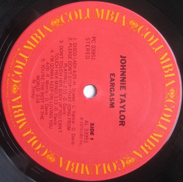Taylor, Johnnie - Eargasm (Vinyl, VG) (Vinyl LP)