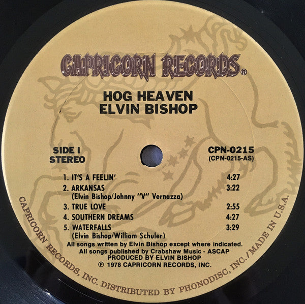 Bishop, Elvin - Hog Heaven (VG+) (Vinyl LP)