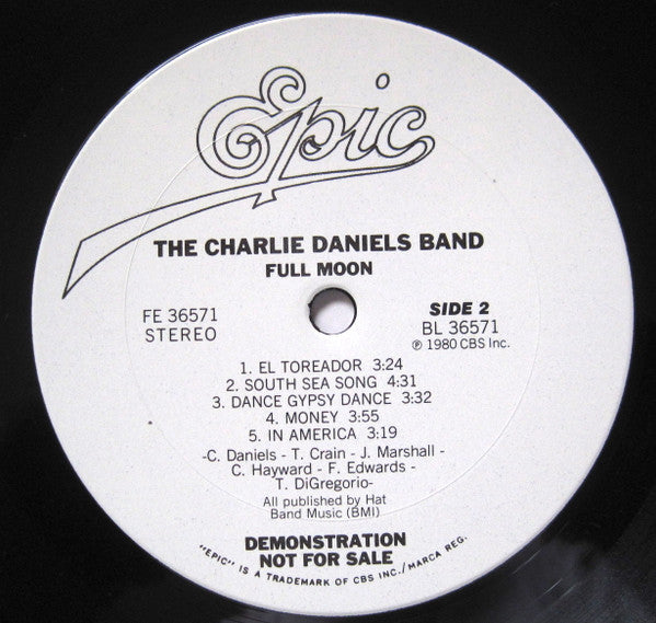Charlie Daniels Band - Full Moon (Vinyl, VG+) (Vinyl LP)