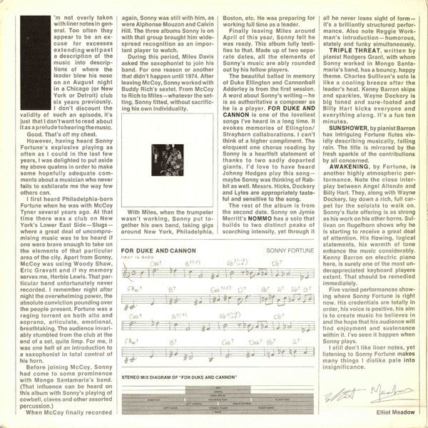Fortune, Sonny - Awakening (Vinyl, VG+) (Vinyl LP)