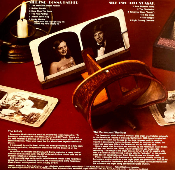 Parker, Donna And Bill Vlasak - An Evening At The Paramount (VG) (Vinyl LP)