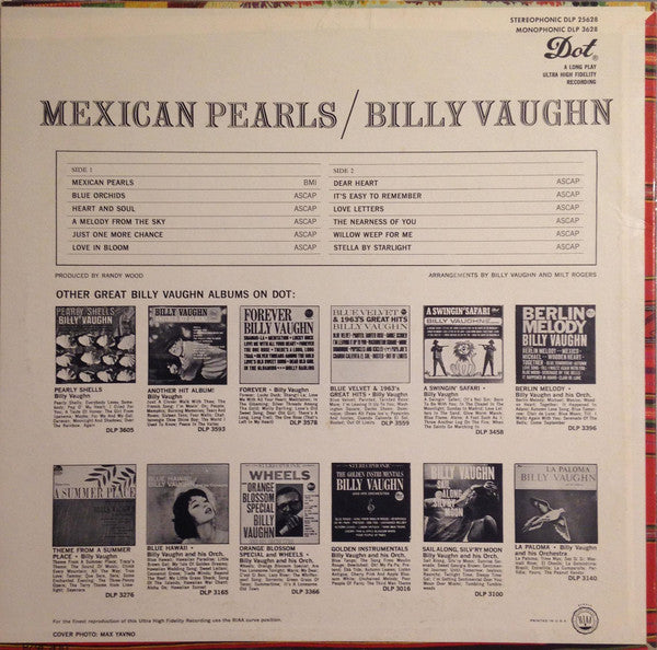 Vaughn, Billy - Mexican Pearls (VG) (Vinyl LP)