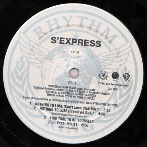S'Express - Nothing To Lose (VG+) (Vinyl LP)