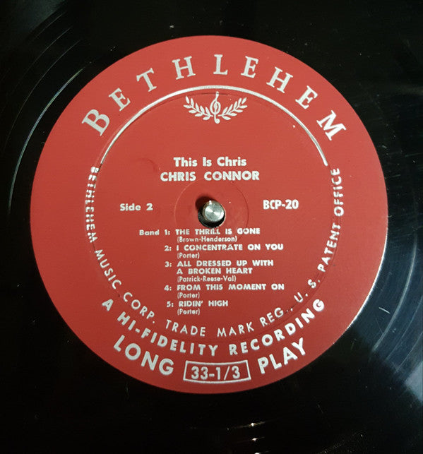 Connor, Chris - This Is Chris (Vinyl, VG+) (Vinyl LP)