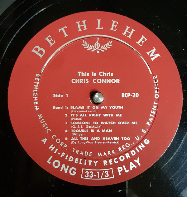 Connor, Chris - This Is Chris (Vinyl, VG+) (Vinyl LP)