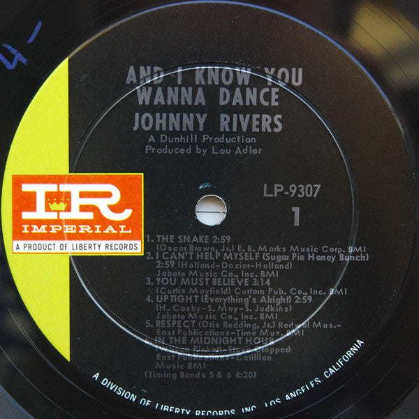 Rivers, Johnny - ...And I Know You Wanna Dance (VG+) (Vinyl LP)