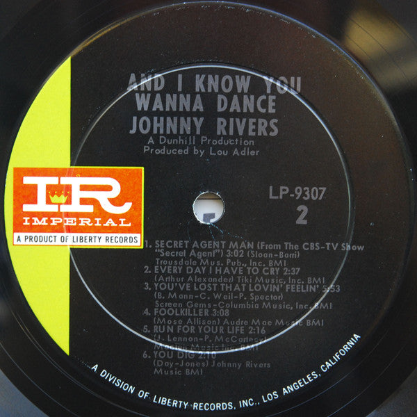 Rivers, Johnny - ...And I Know You Wanna Dance (VG+) (Vinyl LP)