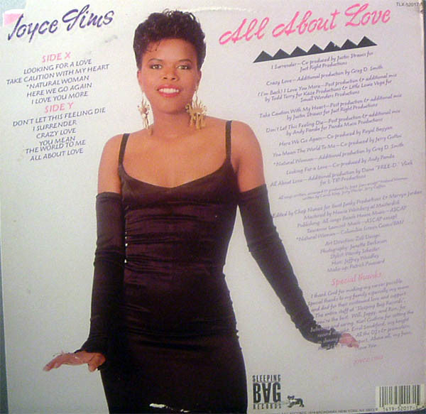Sims, Joyce - All About Love (G+) (Vinyl LP)