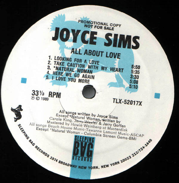 Sims, Joyce - All About Love (G+) (Vinyl LP)