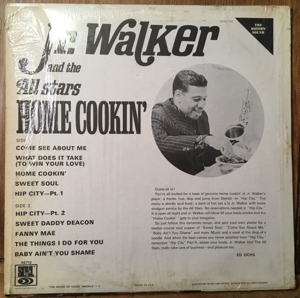 Jr. Walker And The All Stars* - Home Cookin' (VG) (Vinyl LP)