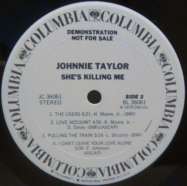 Taylor, Johnnie - She's Killing Me (VG+) (Vinyl LP)