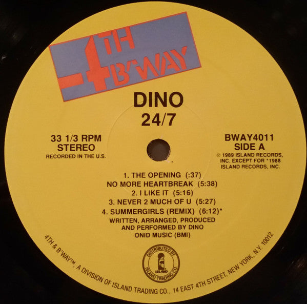 Dino  - 24/7 (Vinyl, VG+) (Vinyl LP)