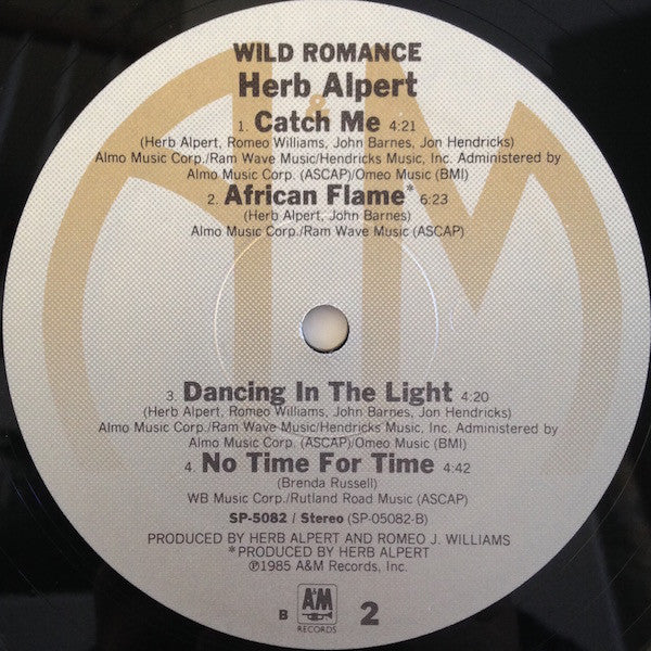 Alpert, Herb - Wild Romance (VG+) (Vinyl LP)