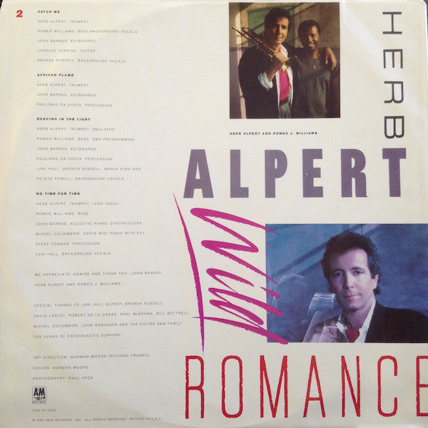 Alpert, Herb - Wild Romance (VG+) (Vinyl LP)