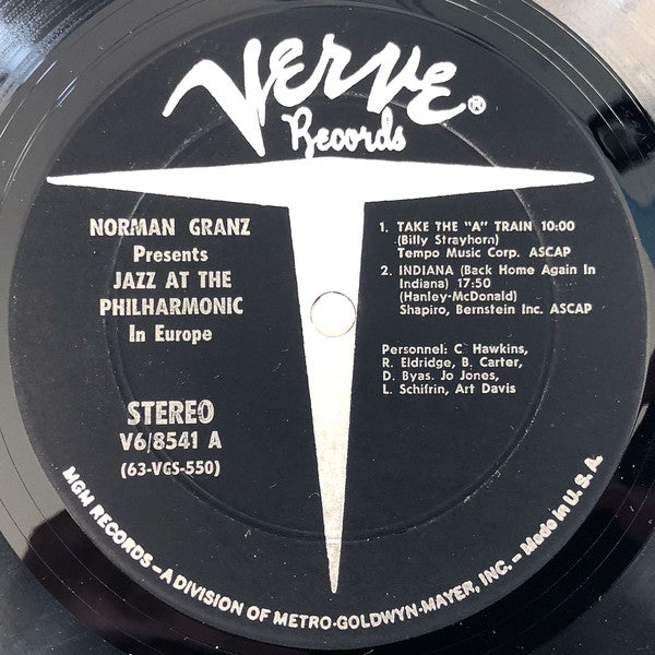 Jazz At The Philharmonic - Norman Granz Presents "Jazz At The Philharmonic" In Europe (Vinyl, VG) (Vinyl LP)