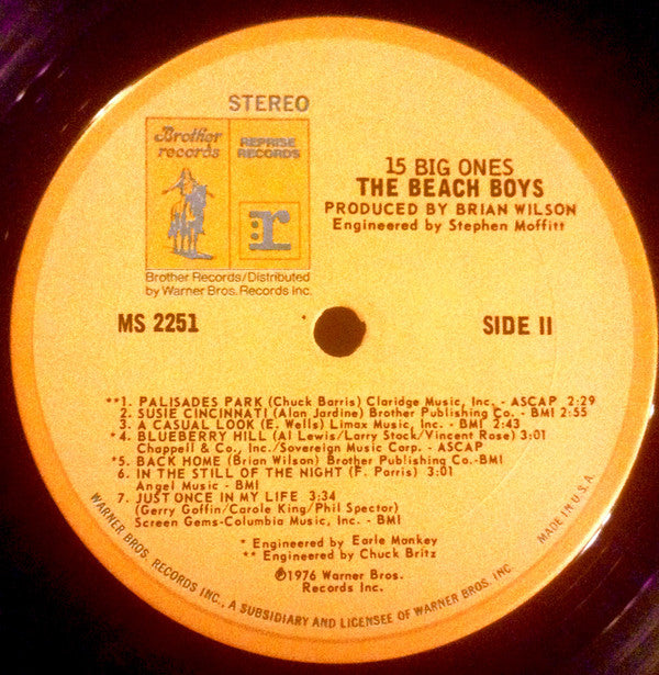 Beach Boys - 15 Big Ones (Vinyl, VG+) (Vinyl LP)