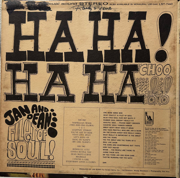 Jan & Dean - Filet Of Soul (Vinyl, VG) (Vinyl LP)