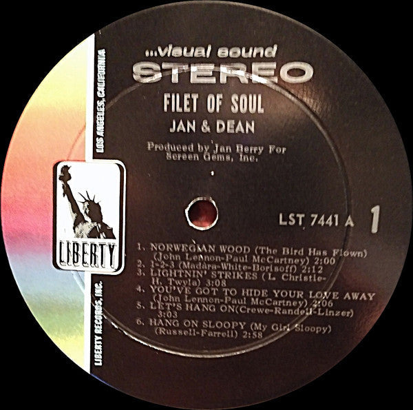 Jan & Dean - Filet Of Soul (Vinyl, VG) (Vinyl LP)
