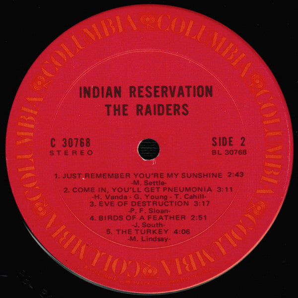 Raiders - Indian Reservation (VG) (Vinyl LP)